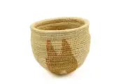 Hand Woven Vintage Butterfly Basket Made By Indigenous Artisans