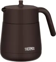 THERMOS Vacuum Insulated Teapot with Strainer TTE-700 BW 700ml Brown Hot & Cold