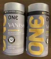(2) - ONE Vanish 12 Hyperthin Triple Tested Condoms (25% Thinner) Softer Latex