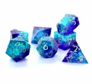 Arcane Cosmos Sharp Edged 7 Dice Set Poly RPG DnD Dungeons Dragons AD&D d20