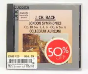 Johann Christian Bach: London Symphonies Op. 18; Op. 6 ~ New CD (1990, DHM)