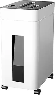 8-Sheet Automatic Cut Paper Shredder Heavy Duty for Home Office Use, Shreds Paper/Card Shredded Paper Machine with 17L Pull Out Bin, Infrared Induction，4 * 32mm Shredding Effect