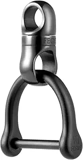 TISUR Titanium Key Ring, Key Chain Rings Heavy Duty Swivel Keyrings Carabiner Keychain For Men And Women Key Chain Assecories(1Pc Black Swivel+Dring L)