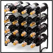 Simple Trending 4-Tier Stackable Wine Rack, Standing Bottles Holder Organizer,