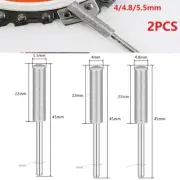 2x Diamond Coated Cylindrical Burr Chainsaw Sharpener Stone Files 4/4.8mm/5.5mm