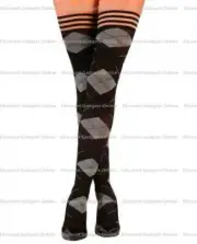 Kixies Kimmie Argyle Thigh High Tights Argyle A Bodystocking Lingerie Underwear