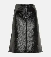 [Courreges] Courrèges Vinyl midi skirt AU 10 black