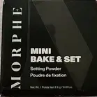 2x MORPHE MINI BAKE & SET SETTING POWDER TRANSLUCENT .09oz/2.6g Sealed
