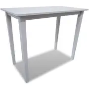 Wooden Bar Table White vidaXL
