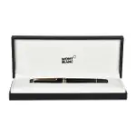 【MONTBLANC 萬寶龍】萬寶龍MONT BLANC大班系列鑲嵌六角星LOGO樹脂筆管搭配鍍玫瑰金筆夾鋼珠筆(黑X玫瑰金)