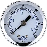 ULTECHNOVO Pressure Gauge for Pool Filters 0-60 Psi Air Pressure Gauge 1.5 Dial Made in Steel