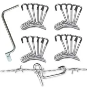31Pcs Fence Wire Tensioner Tightener Metal Steel Wire Tensioning Repair Tool A+