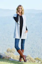 Open Collared Vest--SEES-SW2630