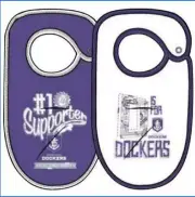 Fremantle Dockers #1 Supporter Official AFL Team Logo 2 Pack Baby Feeder Bibs