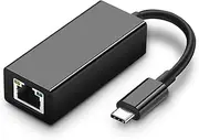 USB-C to Ethernet Network Adapter Compatible with Type C Laptops, pc, Notebooks and USB C Other Devices.