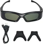 zolyet GL410 3D Glasses for Projector Full HD Active DLP Link for Optama View Sharp DLP Link Projectors Black