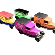 VTG Matchbox FORD Car Kellogg's Apple Jacks, Raisin Bran, Corn Pops, Mini Wheats