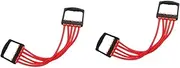 Sosoport 2pcs elastic exercise bands Arm Pulling Resistant Band Chest Expander Elastic Pull Rope Pectoral Muscle Training Equipments Dual-Purpose Expander Exerciser instrument