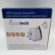 Signaltech Wifi Range Extender Internet Signal Booster Wifi Hotspot - NEW
