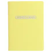 Letts Pastel A6 Address Book Lemon Coloured Notebook Home Office Stationery