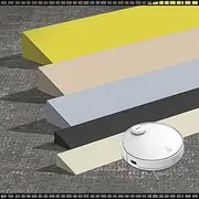 AQGILL Rubber Threshold Ramp for Door Wheelchairs Walker, Sturdy Entry Ramp with Anti-Slip Textures, 0.4-4" Rise Wheelchair Ramp for Indoor Outdoor Doorways Deck Patio Step, Easy to Carry(Gray,Height