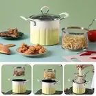 Deep Fryer Pot with Handle 3L Kitchen Frying Pan for Restaurant Frying