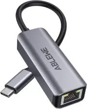USB C to Ethernet Adapter, Type-C to RJ45 LAN Network Adapter Compatible for Mac