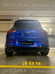 4” STAINLESS STEEL SAND BLASTED AKRAPOVIC EXHAUST TIPS VW GOLF R MK8 8.5 2020+