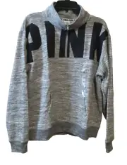 NEW Victorias Secret PINK Pullover LOGO Sweatshirt Medium Quarter Zip NB84-8408