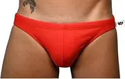 [Top Spot Apparel] Men's Classic Side Swim Mini Briefs, Solid Color