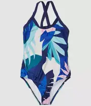 $99 Splendid Kid's Girl's Blue Lovina One-Piece Swimsuit Swimwear Size 12