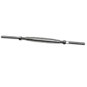 Stainless Steel 3/8" Thread Swage Stud & Stud Pipe Turnbuckle 3/16" Cable