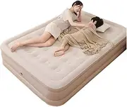 CORIYA Air Mattress Flocked Inflatable Bed for Home Camping Guests Raised Waterproof