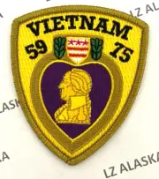 PURPLE HEART AWARD VIETNAM COMMEMORATIVE PATCH (US ARMY, USAF, USN, USMC, USCG)