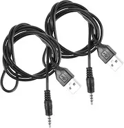 Gatuida 2Pcs USB to Charger Cable Adapter Portable USB to Audio Jack Converter for Charging and Data Transmission Compatible with Smartphones and Tablets Reliable Design