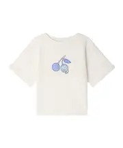 Bonpoint Faros Cherry Printed Sweatshirt 8Y,6Y,4Y,6,12Y,10Y White
