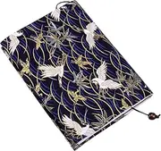 GARIOUANS 1Pc Adjustable Book Sleeve Cloth Book Cover Protector for Notebooks Textbooks for Students Book Lovers Versatile Design with Crane Pattern