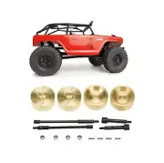 1:24 6mm Brass Widened Wheel Hub Counterweights For Axial SCX24 90081 RC Car c