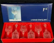 Cristal D'arques Longchamp Cordial Glasses 24% Lead Crystal 6cl 2 oz Set of 6
