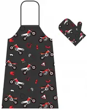 Booster Apron And Oven Glove Set, multicolored for Men