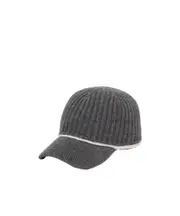 knitted cap L Bronze cannon gray