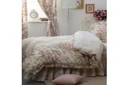 Belledorm Rose Boutique Duvet Cover (Ivory/Pink/Green) (Single)