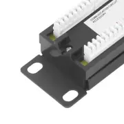 8 Ports Wall Mount Network Patch Panel UTP Cat6 Unshielded Wiring Bracket For 23