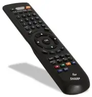 Remote Control GA456WJSA, RRMCGA456WJSA for SHARP TV Model: LC32AX3X, LC37AX3X