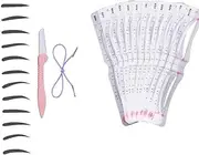 Eyebrow Stencils Kit 12 Pieces Eyebrow Shaping Tool Eyebrow Grooming Kit, Includes 12 Pieces Eyebrow Shaping Template