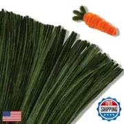 Giwrmu 100 Pieces Pipe Cleaners Chenille Stem, Grass Green Pipe Cleaners Craf