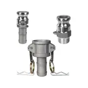 Ozito 25mm 1" Type F, C & E Camlock - 3 Piece Set