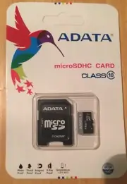 ADATA 64GB Micro SDHC Card Class 10 with Adapter