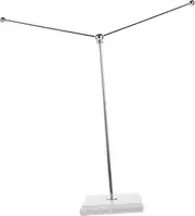 SECFOU Sturdy Marble Table Flag Pole Flag for Meeting Stainless Steel Office Supply