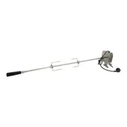 Crossray Stainless Steel Rotisserie Kit w/ Motor for 2 Burner TCS2FL BBQ